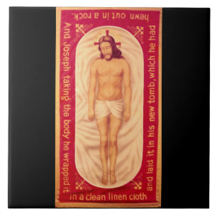 Painting of Christ Fine Art Tile