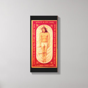 Painting of Christ Wrapped Canvas Print