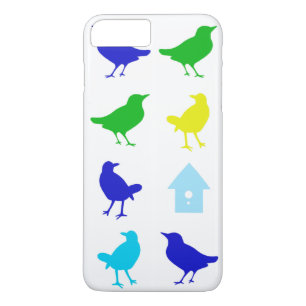 Painting of Colored Birds by Chariklia Zarris iPhone 8 Plus/7 Plus Case