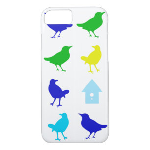 Painting of Colored Birds by Chariklia Zarris iPhone 8/7 Case