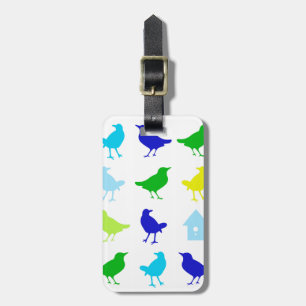 Painting of Colored Birds by Chariklia Zarris Luggage Tag