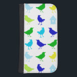 Painting of Colored Birds by Chariklia Zarris Galaxy S4 Wallet Case<br><div class="desc">Fill up your child's playroom with this painting of colored birds by Chariklia Zarris. Green,  blue,  and yellow jump off the print. You are just waiting for these birds to spread their wings. Order you copy before they fly away!</div>