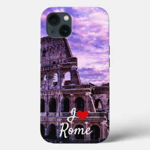 Painting of Colosseum in Rome at sunset iPhone 13 Case