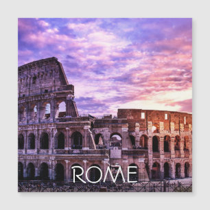 Painting of Colosseum in Rome at sunset Magnet