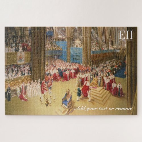 Painting of Coronation of HM Queen Elizabeth II Jigsaw Puzzle