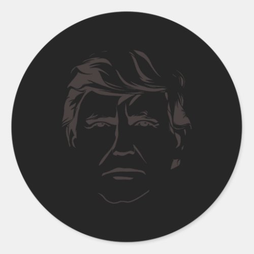 Painting Of Donald Trump  Classic Round Sticker