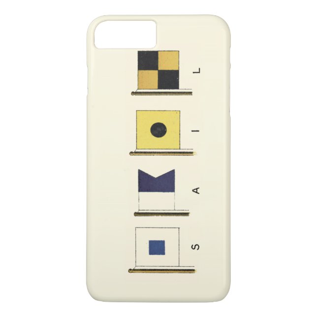 Painting of Four Flags with Sail Written Beneath Case-Mate iPhone Case (Back)