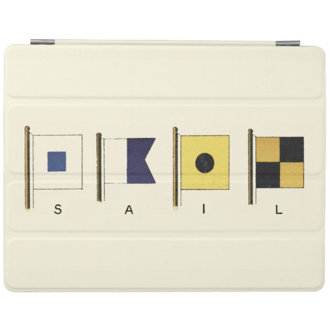 Painting of Four Flags with Sail Written Beneath iPad Smart Cover (Horizontal)