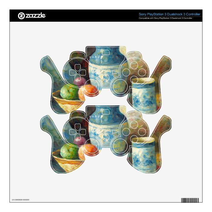 Painting Of Fruit And Pottery Vessels PS3 Controller Decal