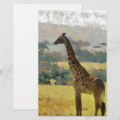 Painting of Giraffe on the Savannah in Africa (Front/Back)