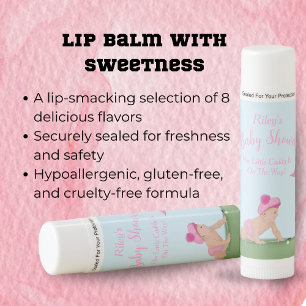 Painting Of Golf Baby Girl Sweet Caddy Baby Shower Lip Balm
