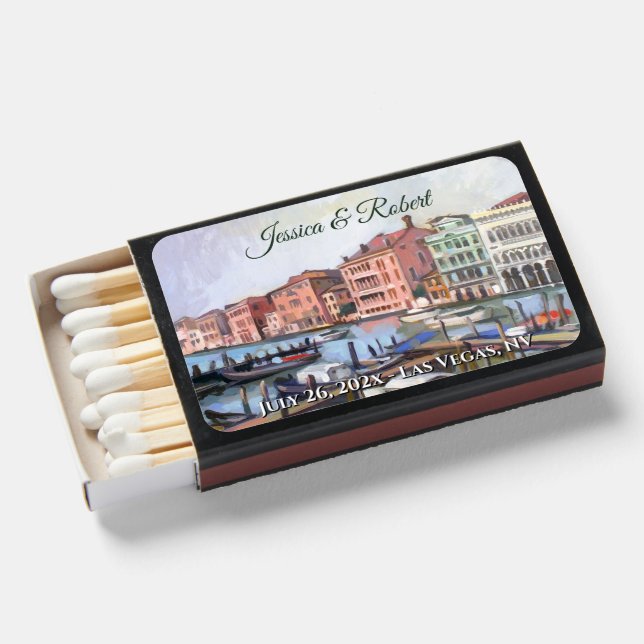 Painting of Grand Canal - Venice, Italy Matchboxes (Front Open)