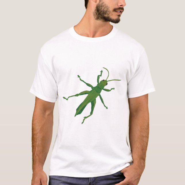 Painting of Green Grasshopper, Tshirts (Front)