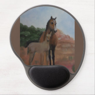 Painting of Horse with Colt Gel Mouse Pad
