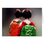Painting of Japanese Maiko (Front Horizontal)