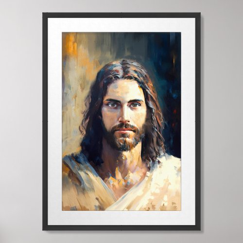 Painting of Jesus2 Unique not seen anywhere else Framed Art