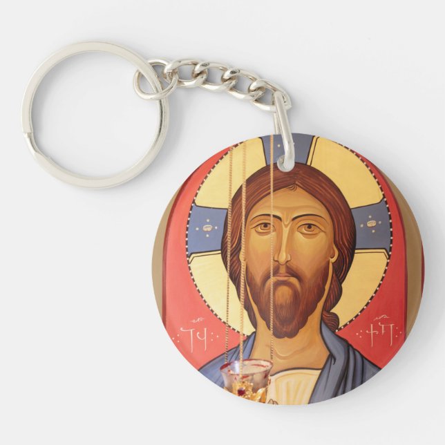 Painting Of Jesus Keychain (Front)