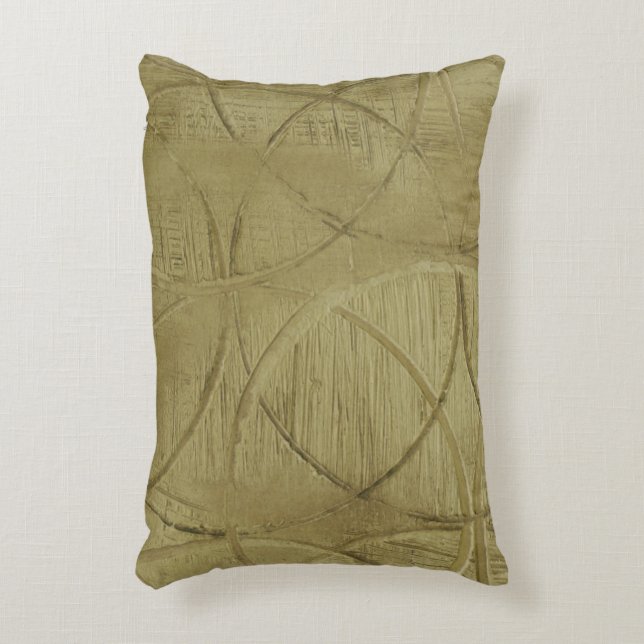 Painting of Linked Circles by Jennifer Goldberger Accent Pillow (Front(Vertical))
