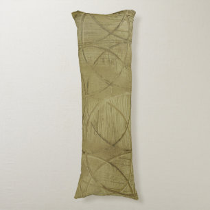 Painting of Linked Circles by Jennifer Goldberger Body Pillow