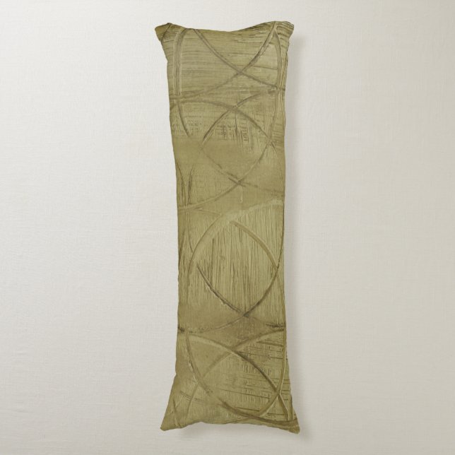 Painting of Linked Circles by Jennifer Goldberger Body Pillow (Front Vertical)