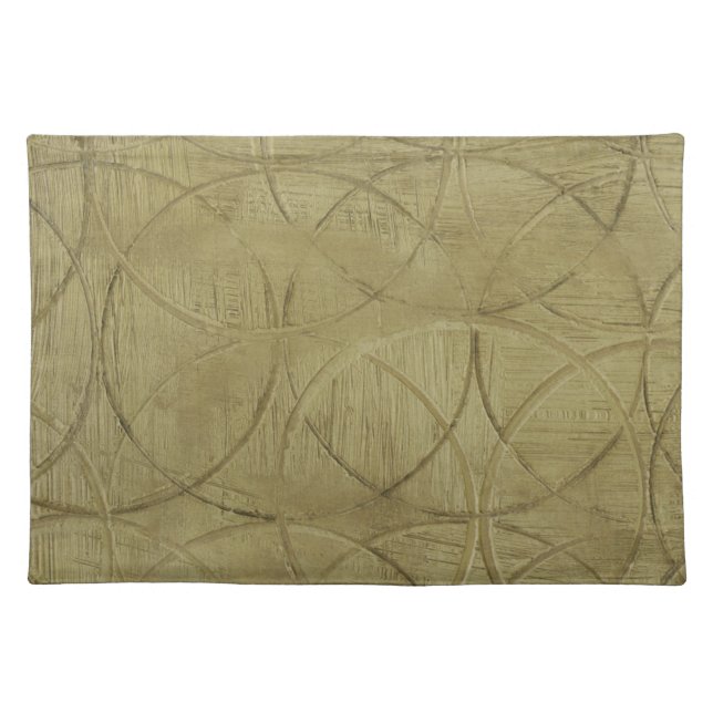 Painting of Linked Circles by Jennifer Goldberger Cloth Placemat (Front)