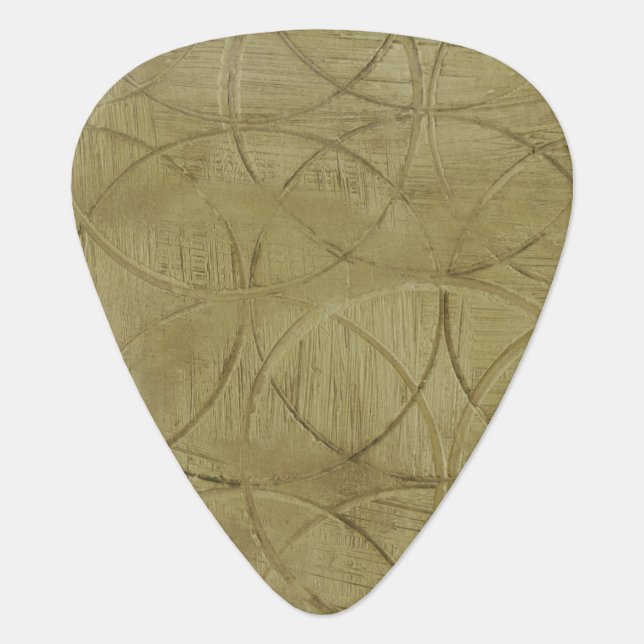 Painting of Linked Circles by Jennifer Goldberger Guitar Pick (Front)
