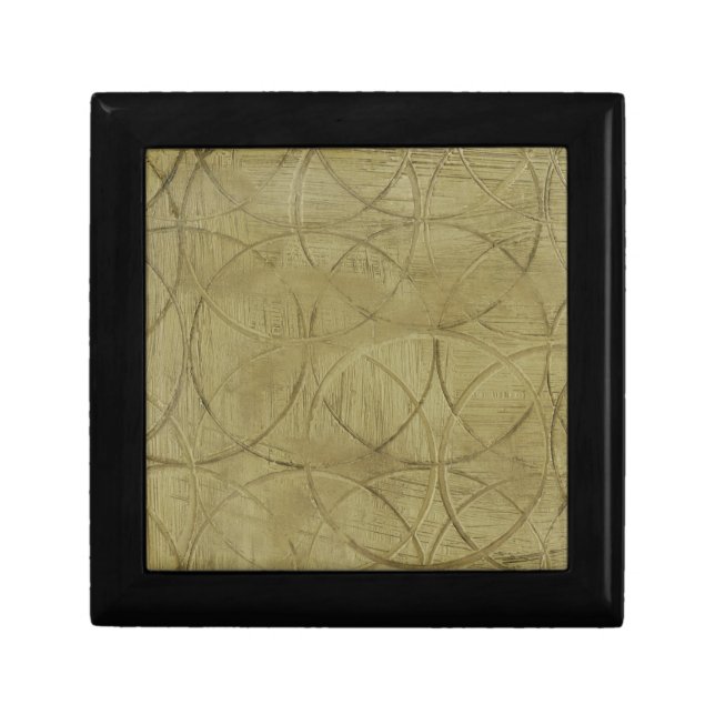 Painting of Linked Circles by Jennifer Goldberger Keepsake Box (Front)