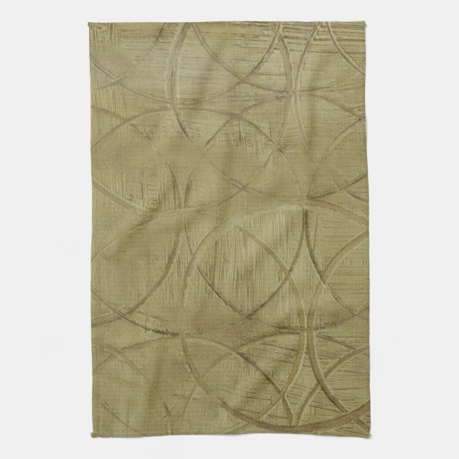 Painting of Linked Circles by Jennifer Goldberger Kitchen Towel (Vertical)