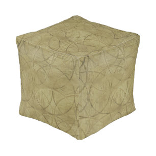 Painting of Linked Circles by Jennifer Goldberger Pouf