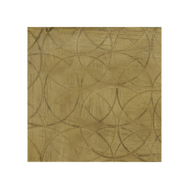 Painting of Linked Circles by Jennifer Goldberger Wood Wall Decor (Front)