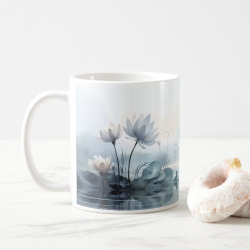 Painting Of Lotus Flower Coffee Mug