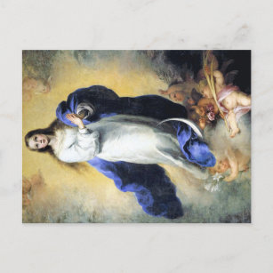 Painting of Marys Assumption Postcard