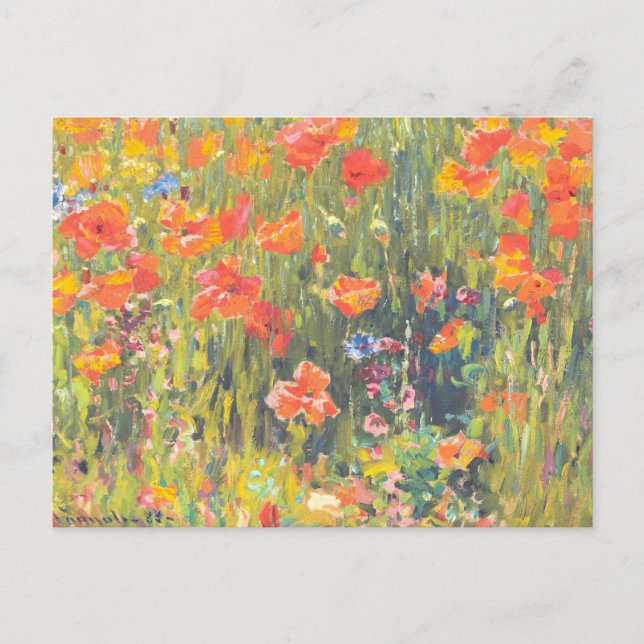 Painting of Poppies Postcard (Front)