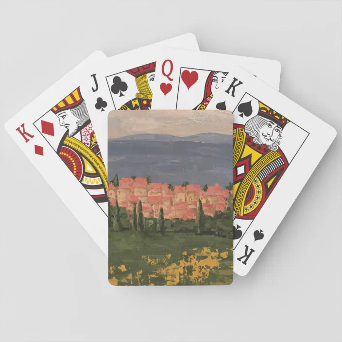 Painting Of Provence France On Playing Cards Zazzle Com