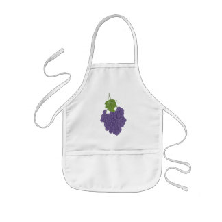 Painting of Purple Grapes Aprons