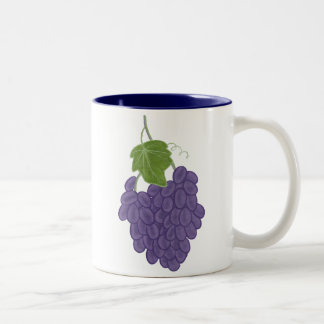 Painting of Purple Grapes Mugs by CherylsArt
