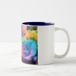Painting of Rainbow Roses Mug