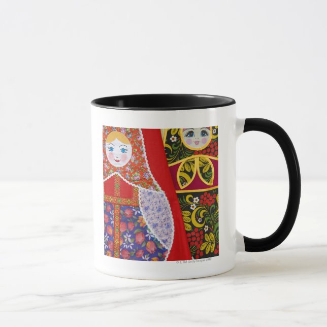 Painting of Russian Matryoshka doll Mug (Right)