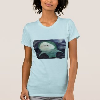 Painting of Swimming Shark Tshirts