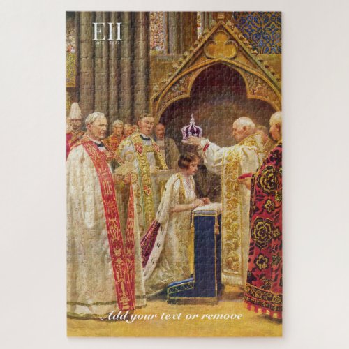 Painting of the Coronation of Queen Elizabeth II  Jigsaw Puzzle