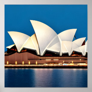 Painting of the Sydney Opera House Poster