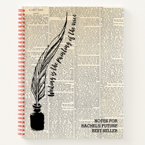Painting of the Voice _ Voltaire Quote Writers Notebook