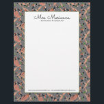 Painting of Toucans and Greenery Bird  Pattern Letterhead<br><div class="desc">Letterhead with Pattern of Toucans and Greenery</div>