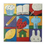 Painting of Various Objects by Chariklia Zarris Ceramic Tile