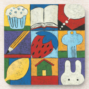 Painting of Various Objects by Chariklia Zarris Coaster