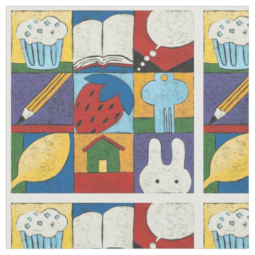 Painting of Various Objects by Chariklia Zarris Fabric