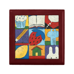 Painting of Various Objects by Chariklia Zarris Jewelry Box