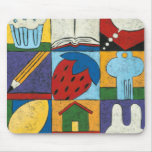 Painting of Various Objects by Chariklia Zarris Mouse Pad