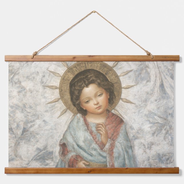 Painting of Young Savior Jesus Hanging Tapestry (Front)