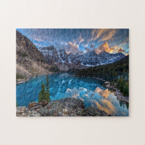 Painting on Moraine Jigsaw Puzzle